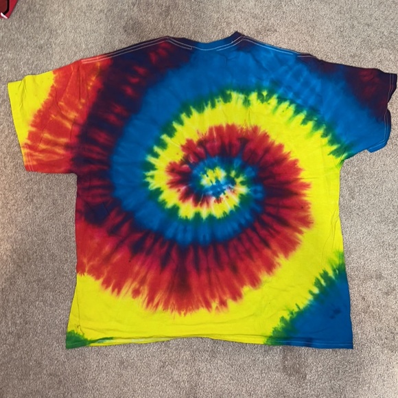 *NOT AVAILABLE* Colortone Size 2XL and 3XL Color Rainbow Tie Dye T-Shirt - Picture 2 of 5
